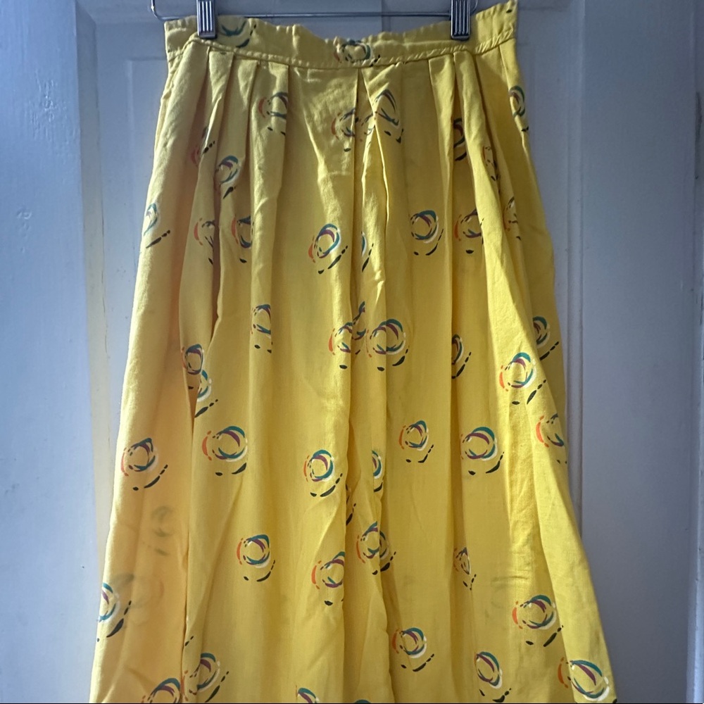Vintage Sears 50/50 cotton poly midi skirt